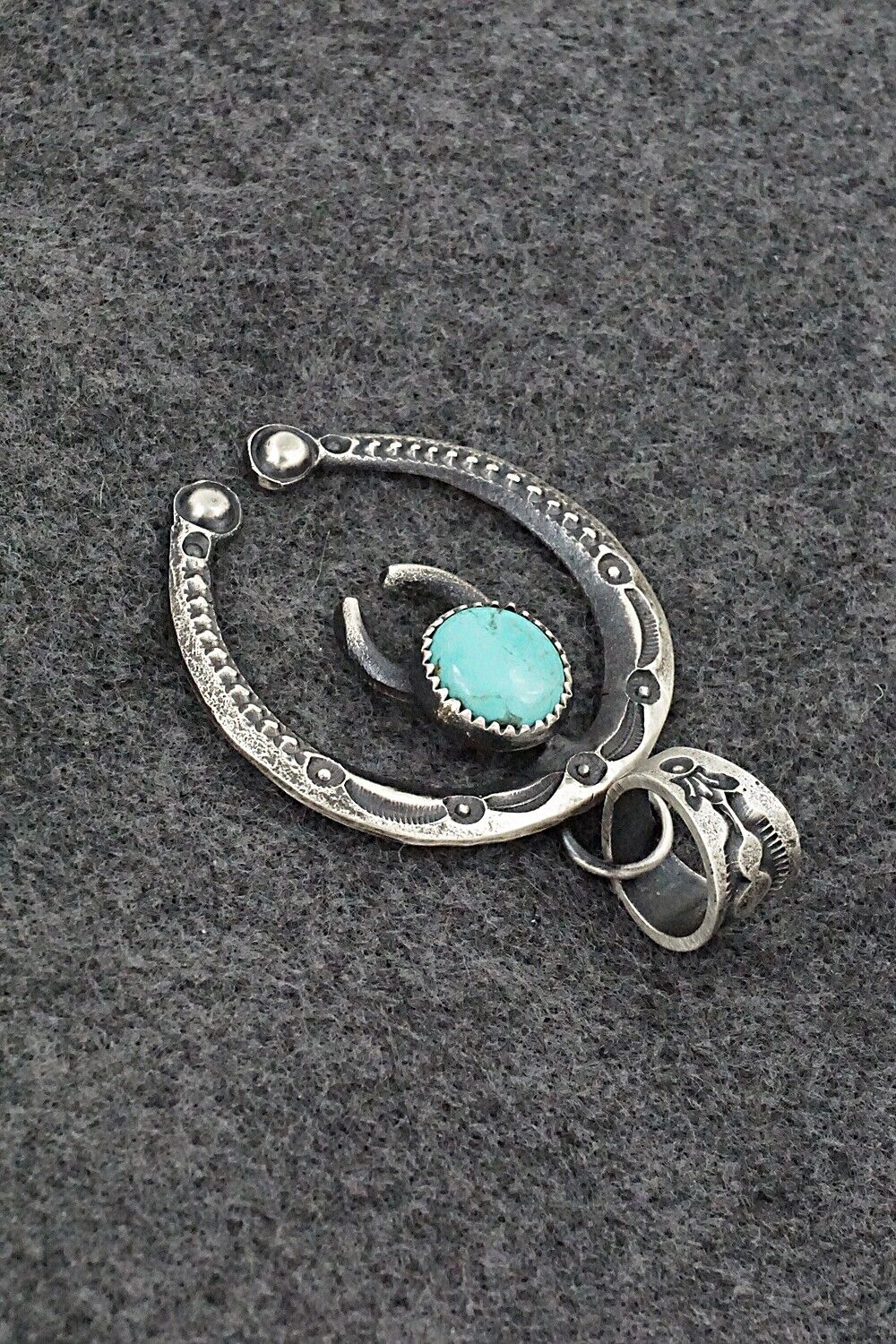 Turquoise & Sterling Silver Pendant - Eva & Linberg Billah