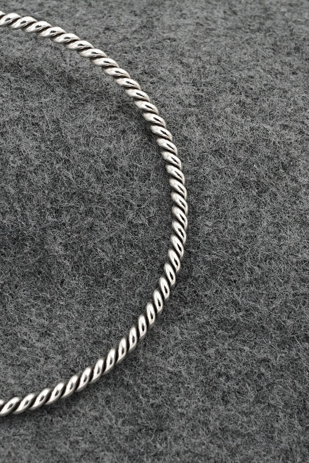 Sterling Silver Bangle Bracelet - Elaine Tahe