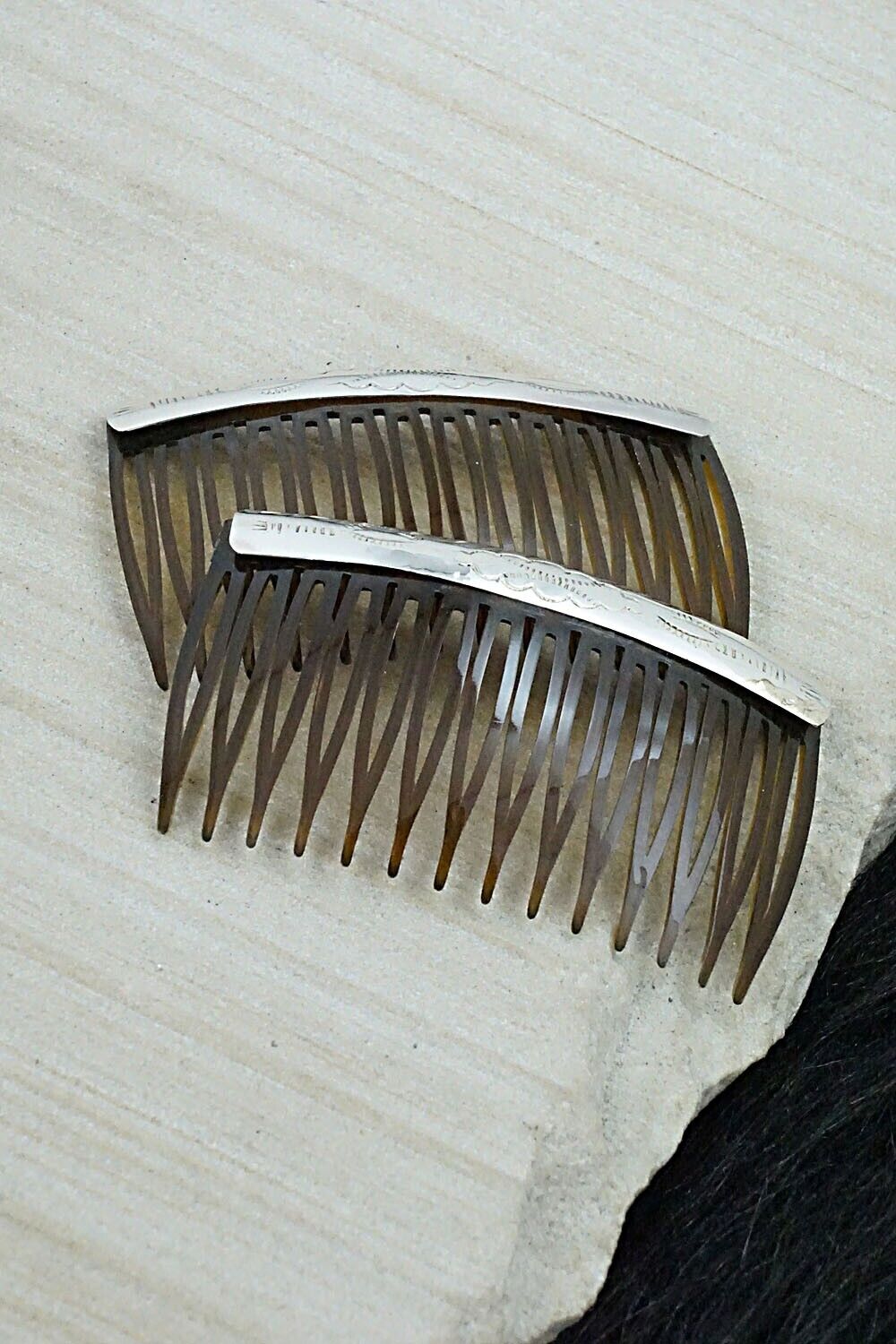Sterling Silver Hair Combs - Randall Dalgai