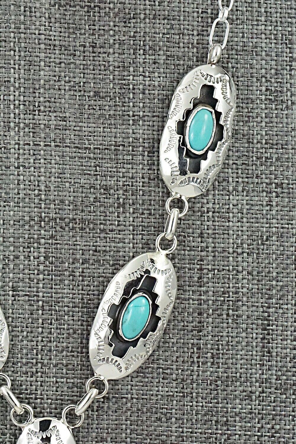 Turquoise & Sterling Silver Necklace - Bobby Platero