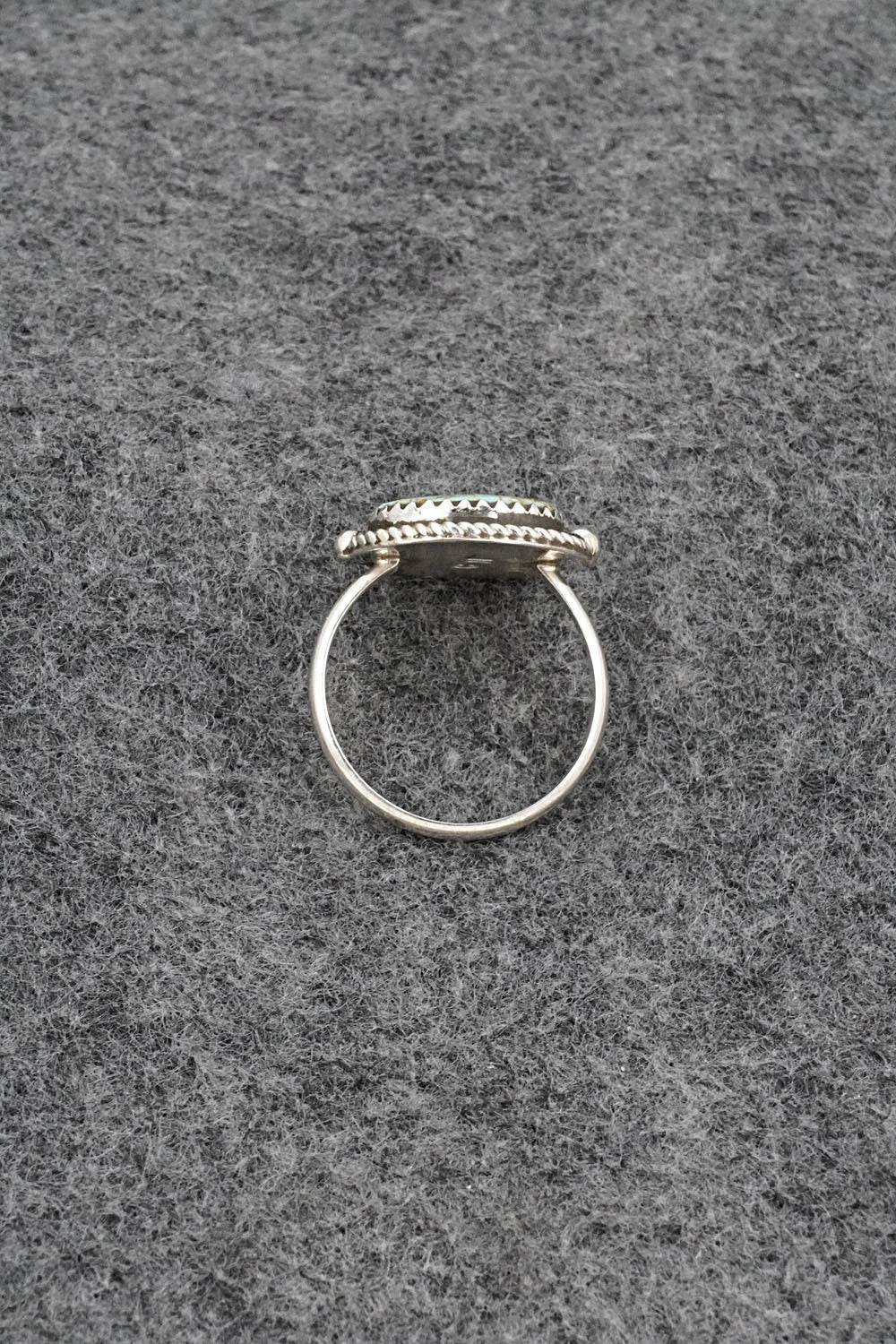 Turquoise & Sterling Silver Ring - Priscilla Reeder - Size 8