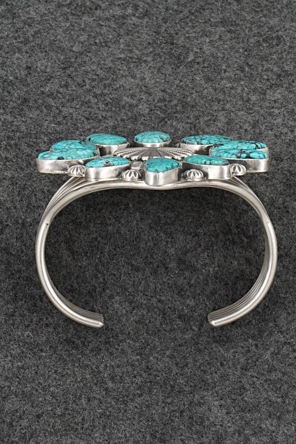 Turquoise and Sterling Silver Bracelet - Tom Lewis