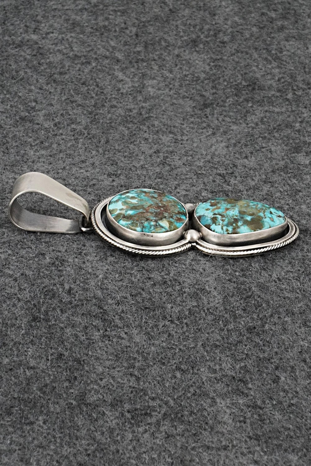 Turquoise & Sterling Silver Pendant - Paul Livingston