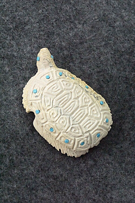 Turtle Zuni Fetish Carving - Adrian Cachini
