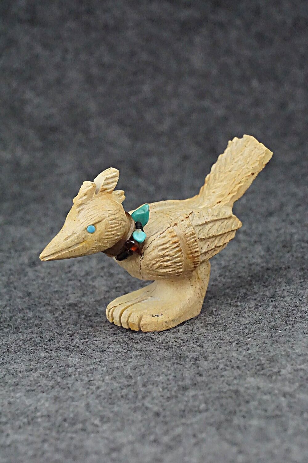 Roadrunner Zuni Fetish Carving - Douglas Martza