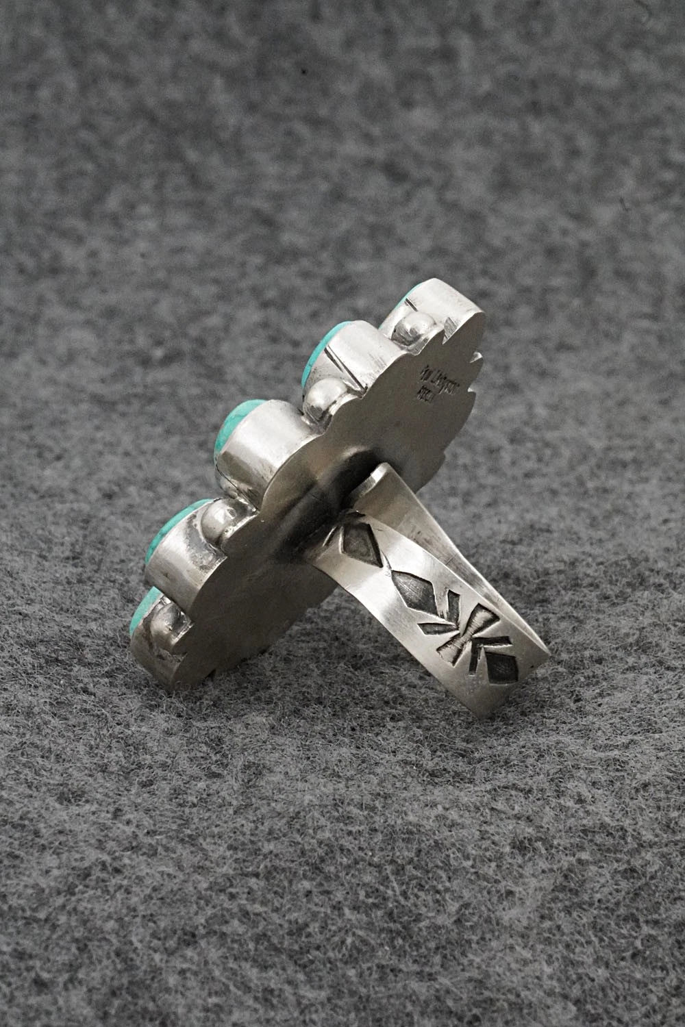 Turquoise & Sterling Silver Ring - Paul Livingston - Size Adjustable