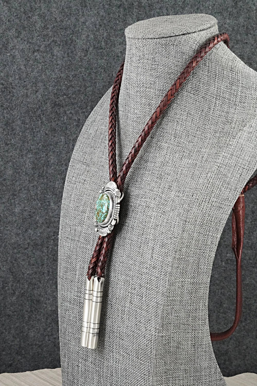 Turquoise & Sterling Silver Bolo Tie - Bob Becenti