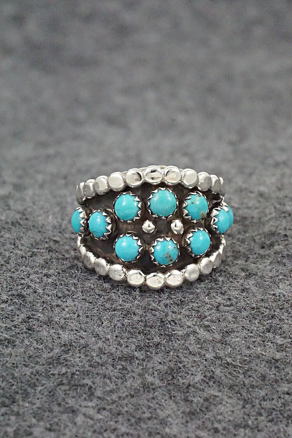 Turquoise & Sterling Silver Ring - Thomas Yazzie - Size 6.5