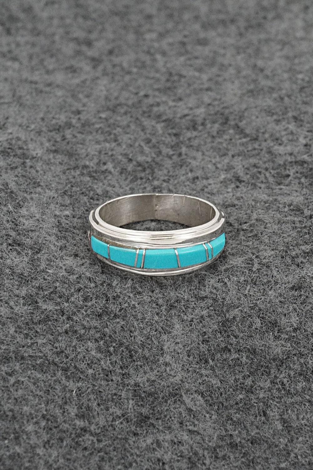 Turquoise & Sterling Silver Ring - Wilbert Muskett Jr. - Size 8