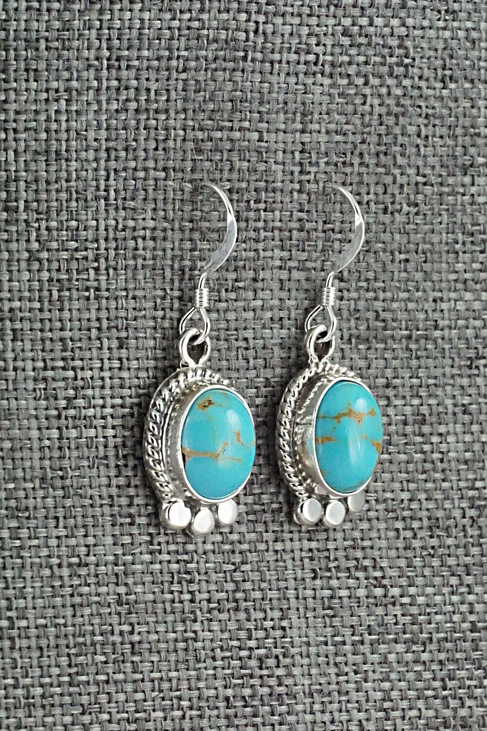 Turquoise and Sterling Silver Earrings - Sharon McCarthy
