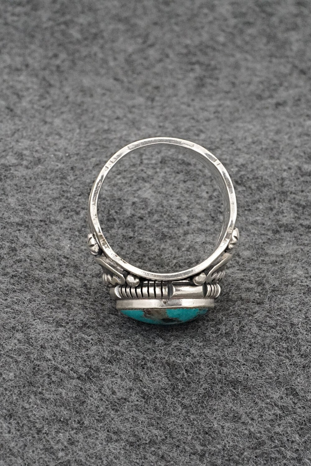 Turquoise & Sterling Silver Ring - Larson Lee - Size 12.5