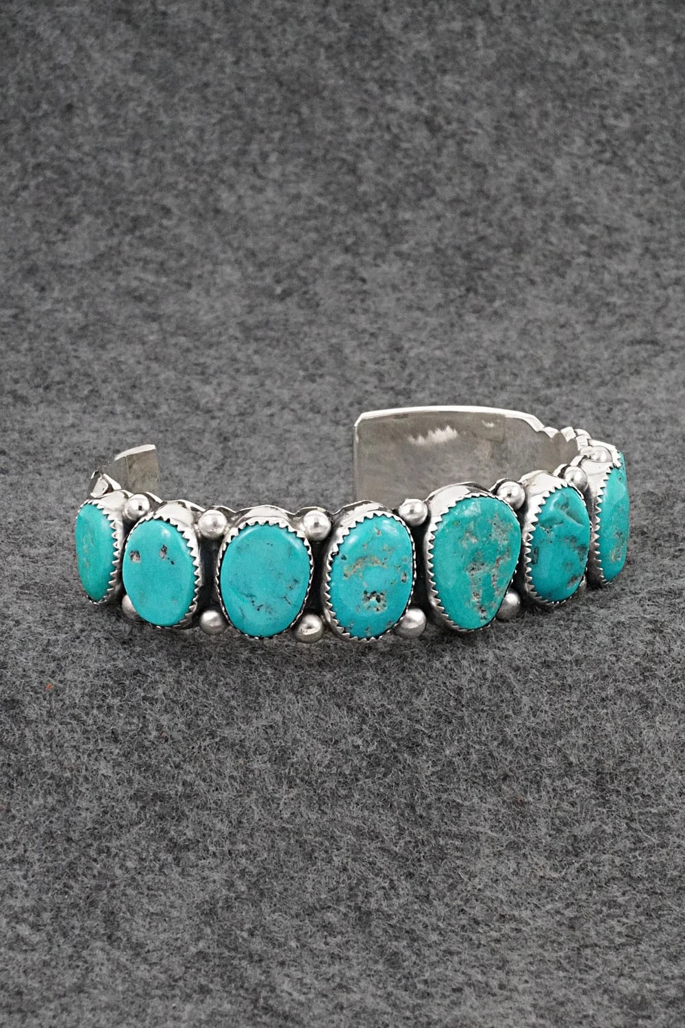 Turquoise & Sterling Silver Bracelet - Wilbert Muskett Sr.