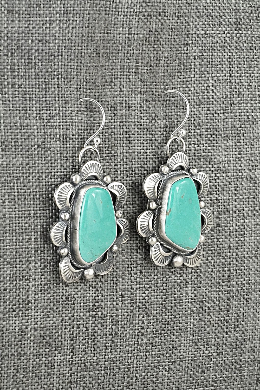 Turquoise & Sterling Silver Earrings - Jackson Hoskie