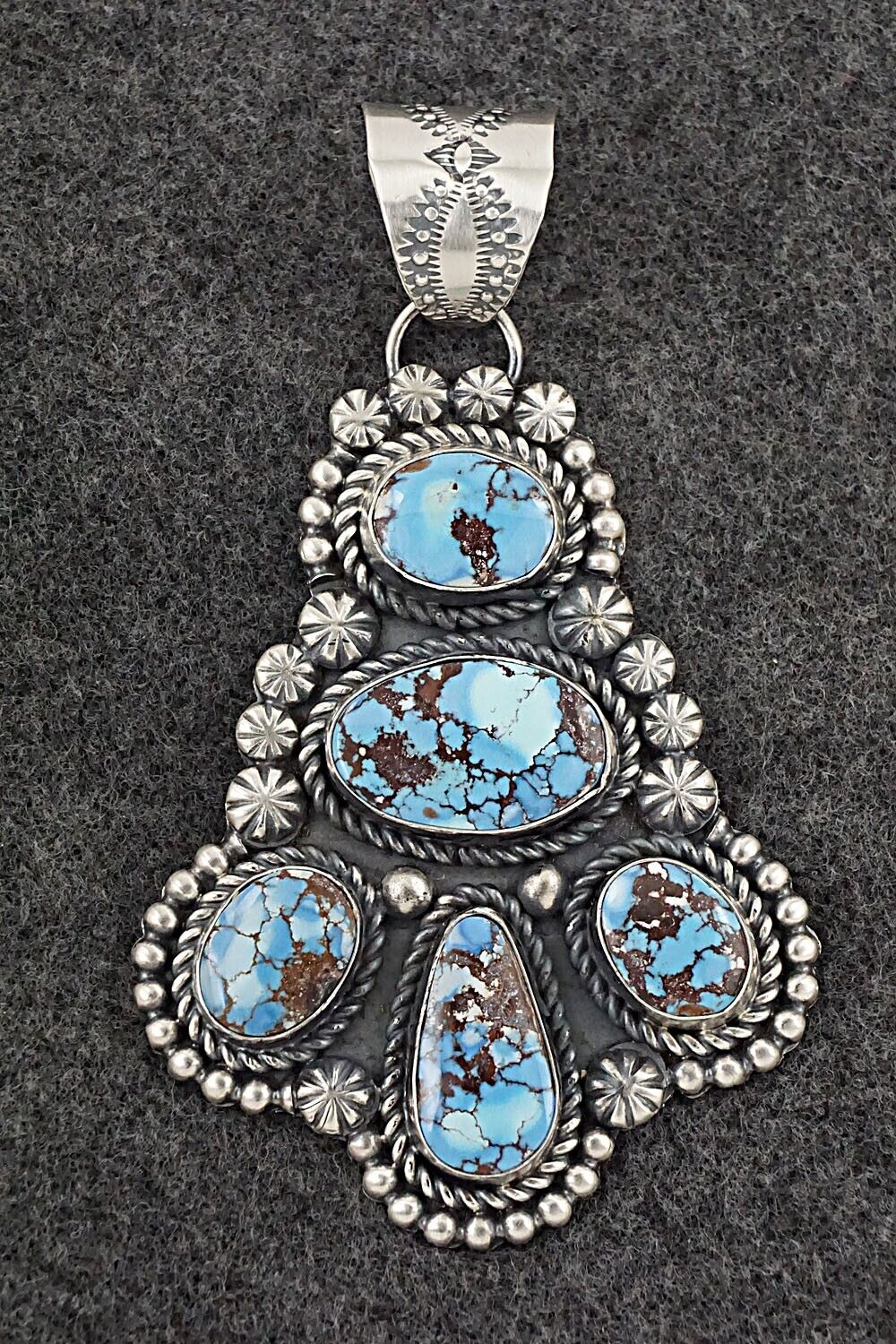 Turquoise & Sterling Silver Pendant, Ring and Earrings Set - Jeff James
