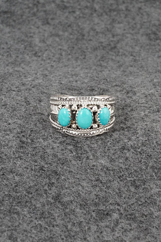 Turquoise & Sterling Silver Ring - Betty Begaye - Size 11