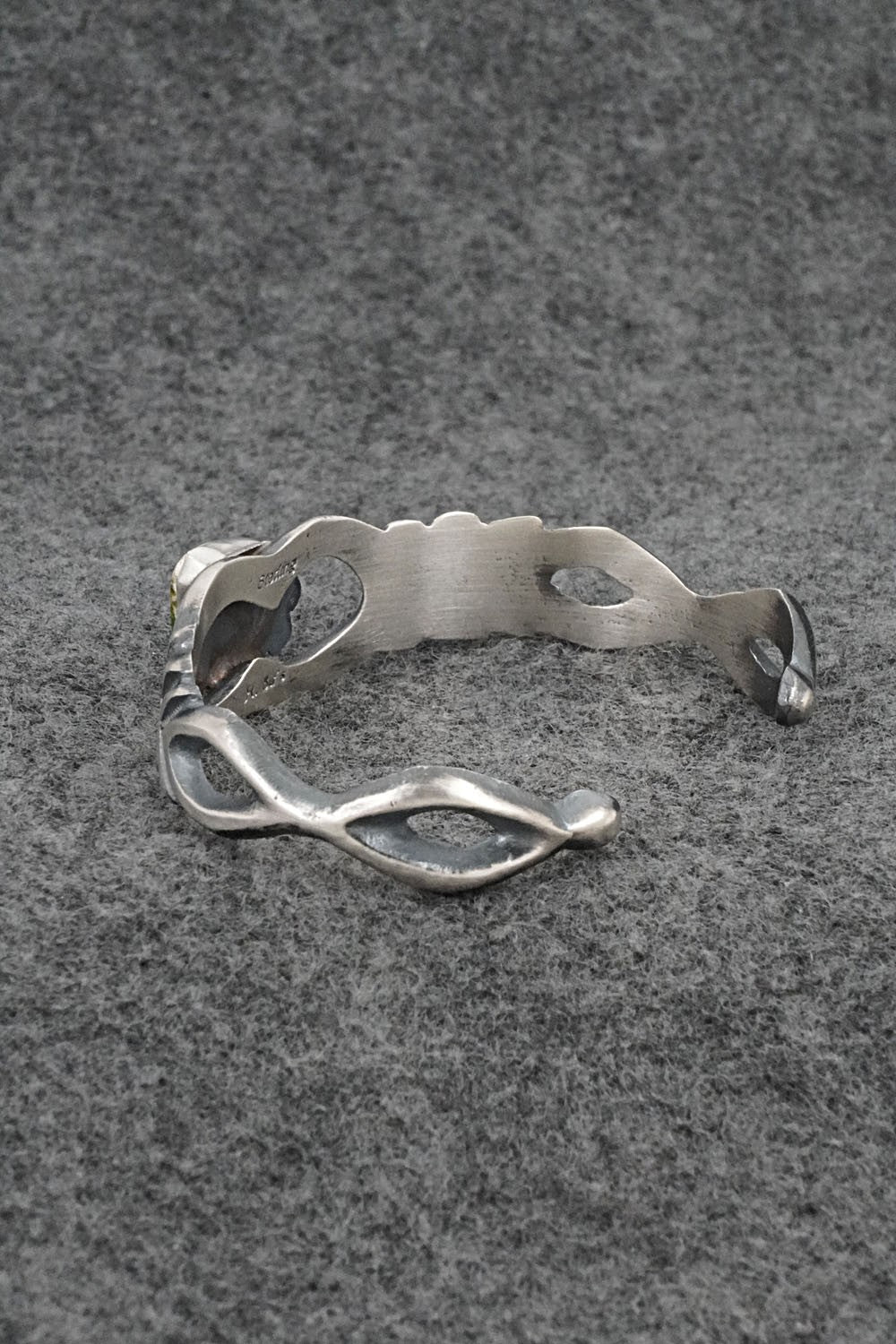 Turquoise & Sterling Silver Bracelet - Harrison Bitsue