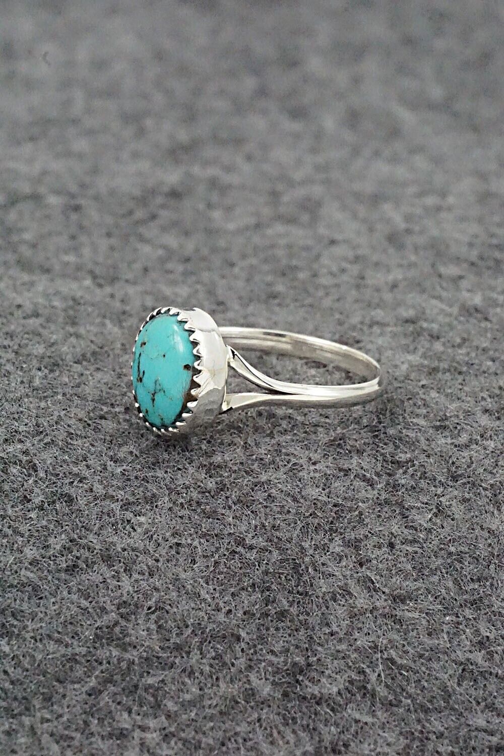 Turquoise & Sterling Silver Ring - Betty Hawthorne - Size 8