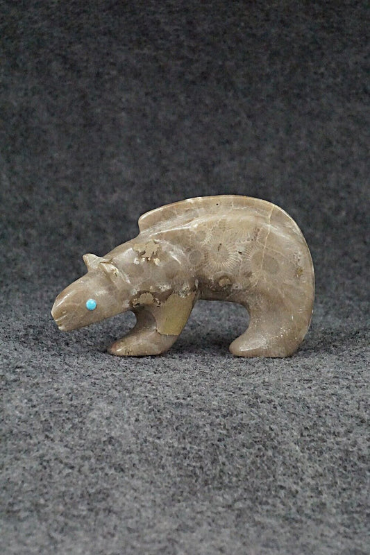 Mountain Lion Zuni Fetish Carving - Ronnie Lunasee