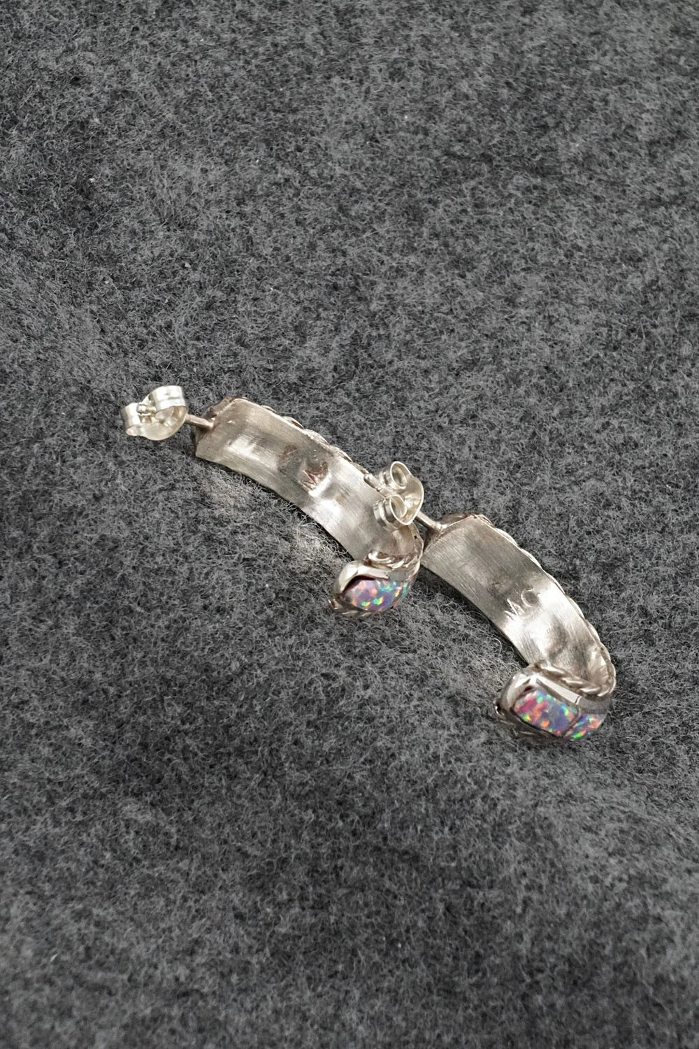 Opalite & Sterling Silver Earrings - Malcolm Chavez