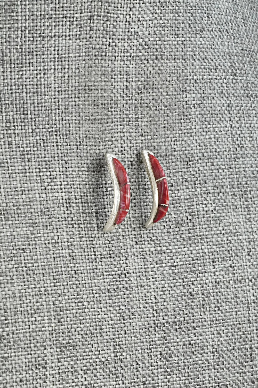 Coral & Sterling Silver Earrings - Kent Lonjose