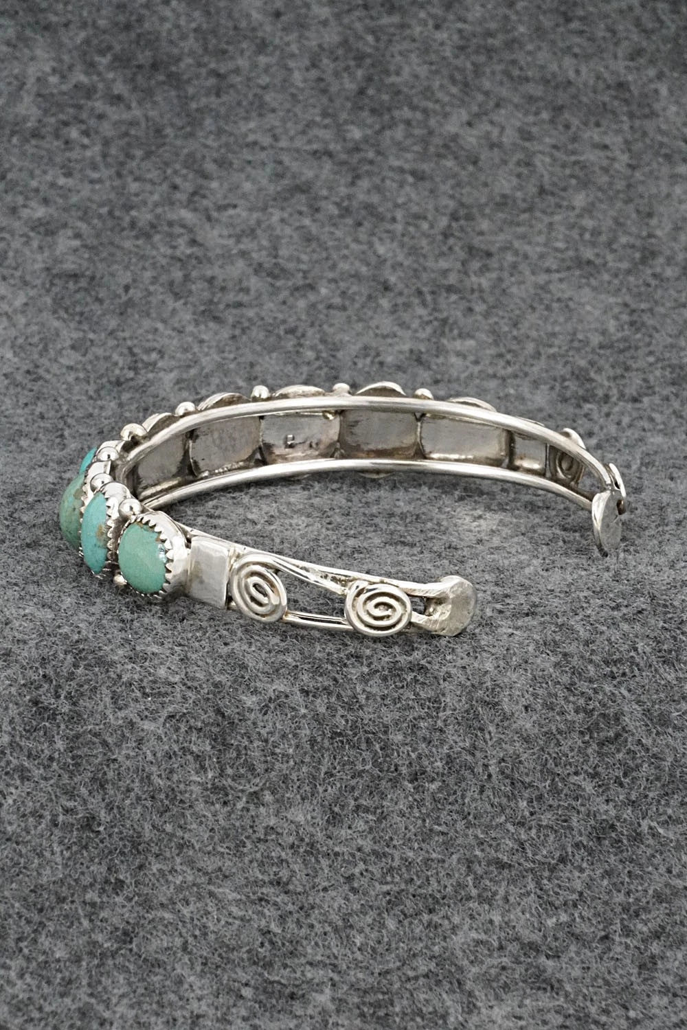 Turquoise & Sterling Silver Bracelet - Priscilla Reeder