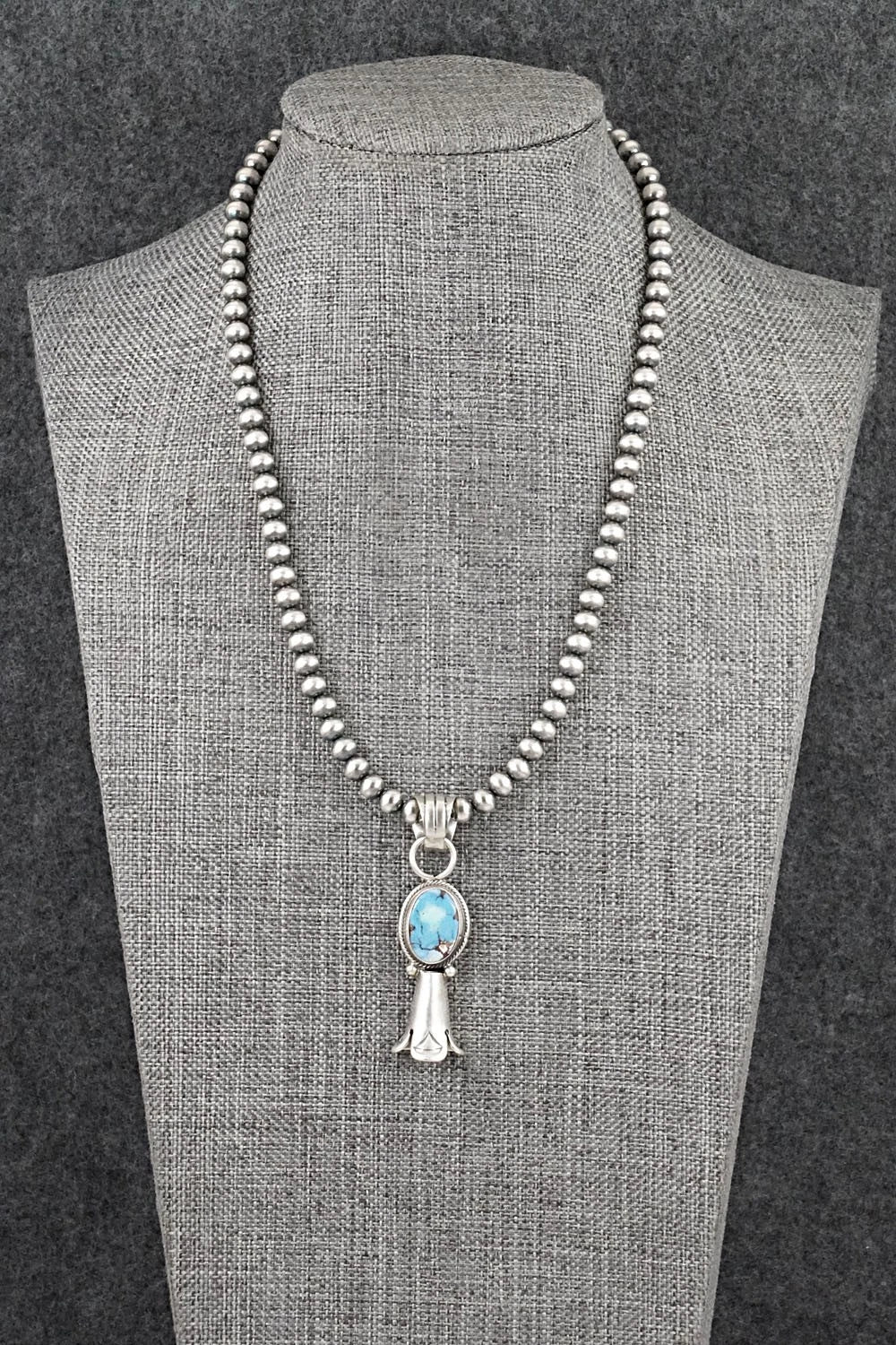 Turquoise & Sterling Silver Necklace - Sharon McCarthy