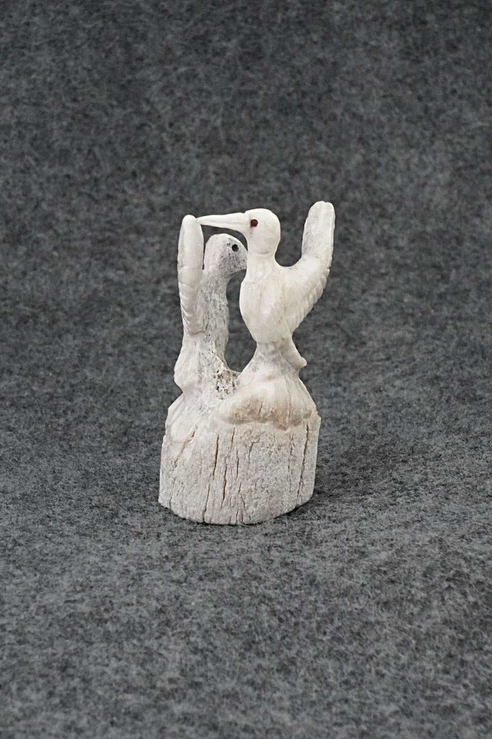 Hummingbirds Zuni Fetish Carving - Chris Peina