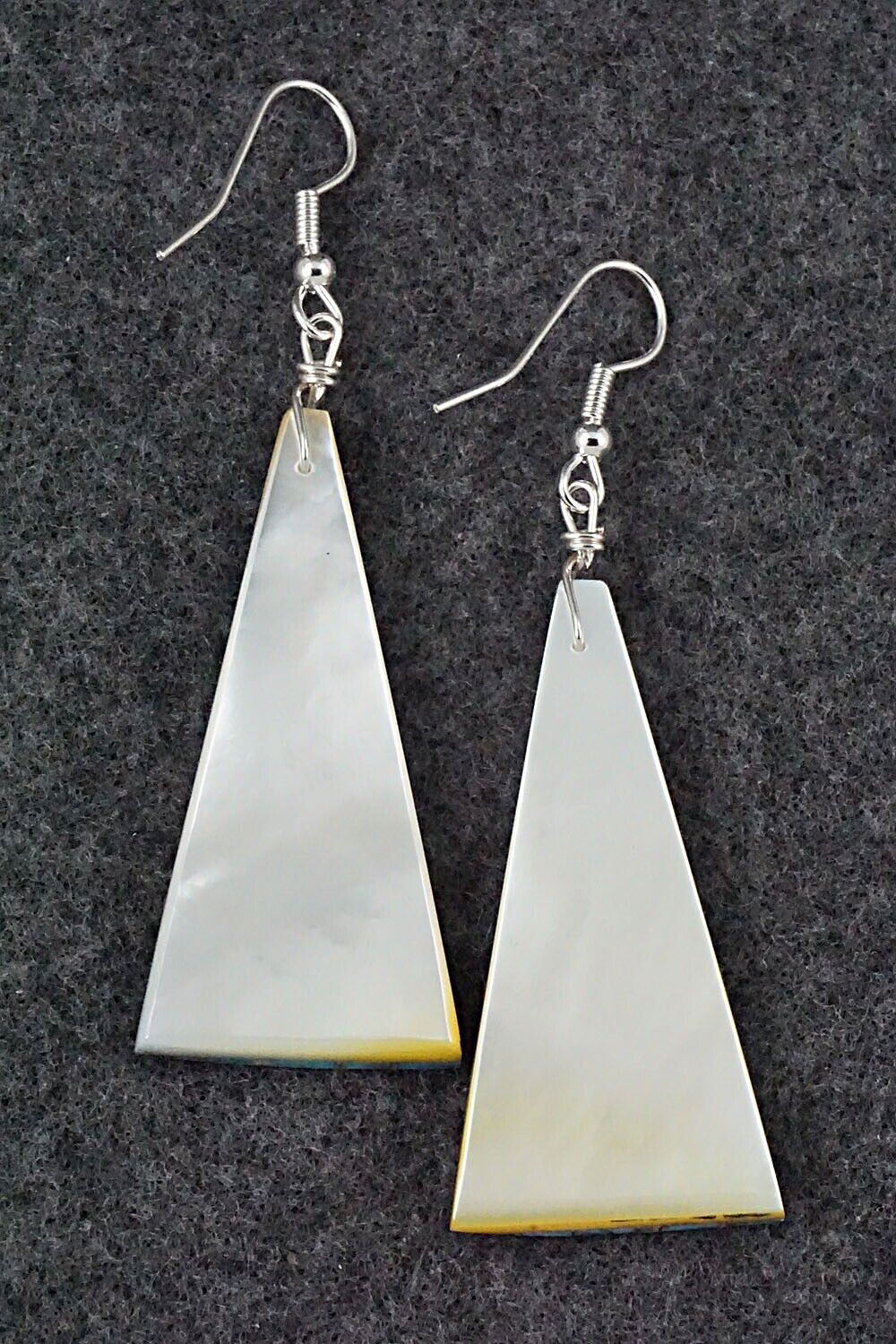 Turquoise, Mother of Pearl & Sterling Silver Earrings - Daniel Coriz