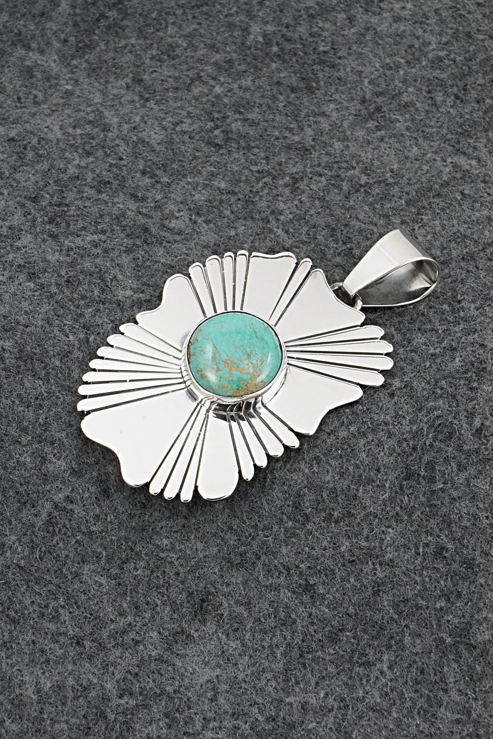 Turquoise & Sterling Silver Pendant - Daniel Benally