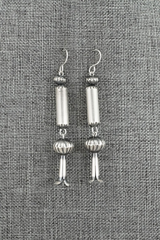 Sterling Silver Navajo Pearl Earrings - Tonisha Haley