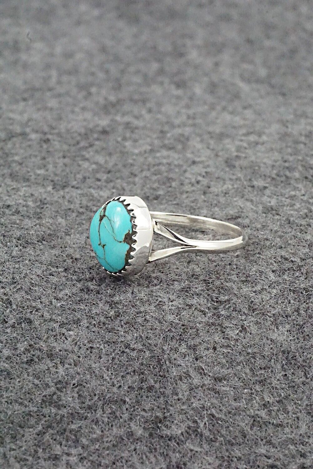 Turquoise & Sterling Silver Ring - Betty Hawthorne - Size 9