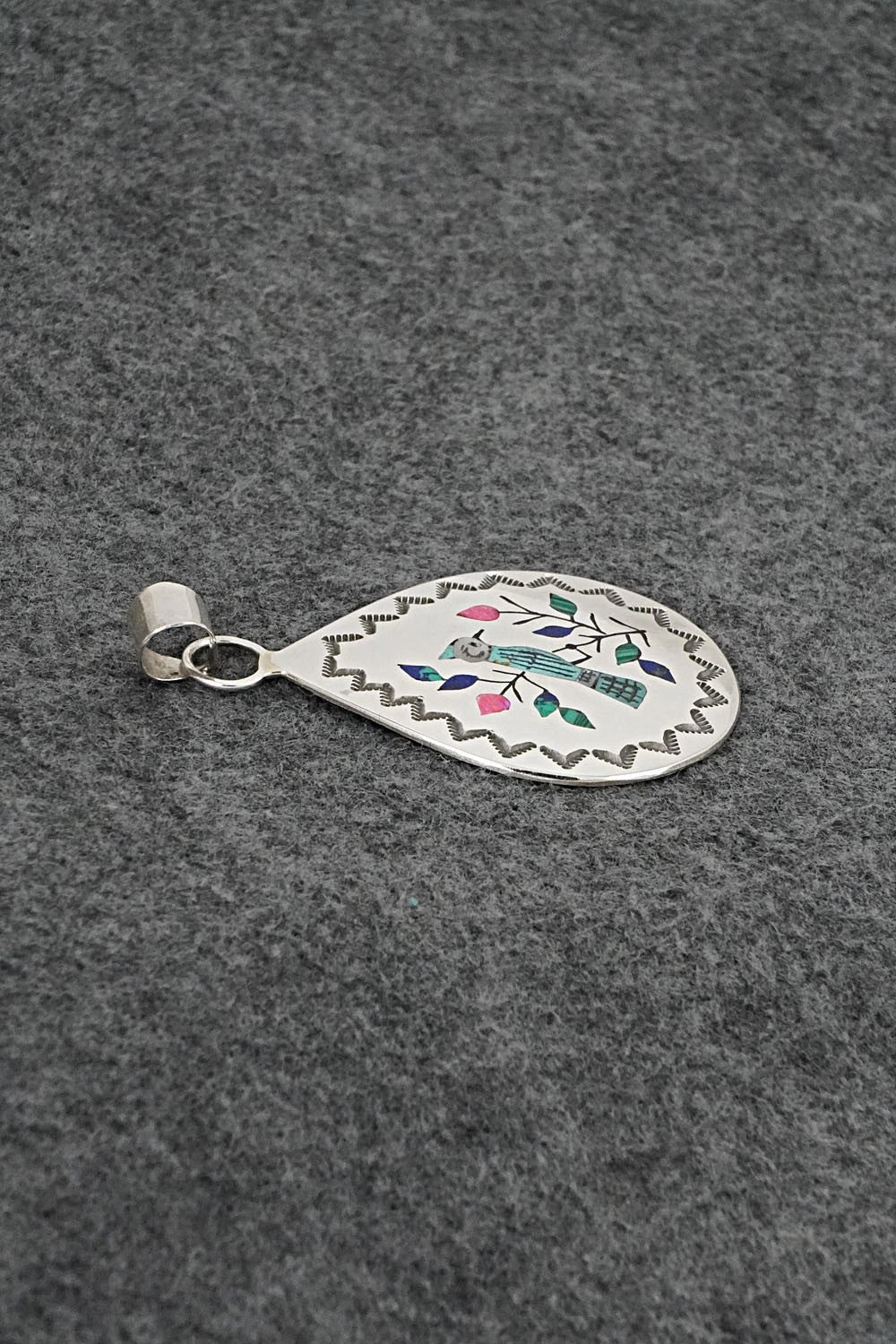 Multi-Stone & Sterling Silver Pendant - Raymond Boyd