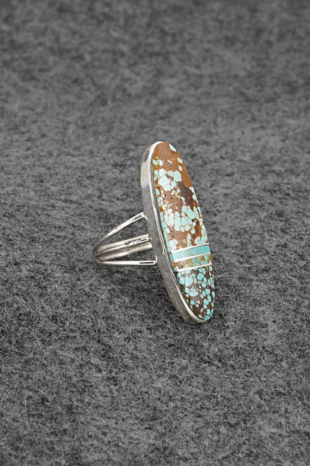 Turquoise & Sterling Silver Ring - Harold Smith - Size 6.75