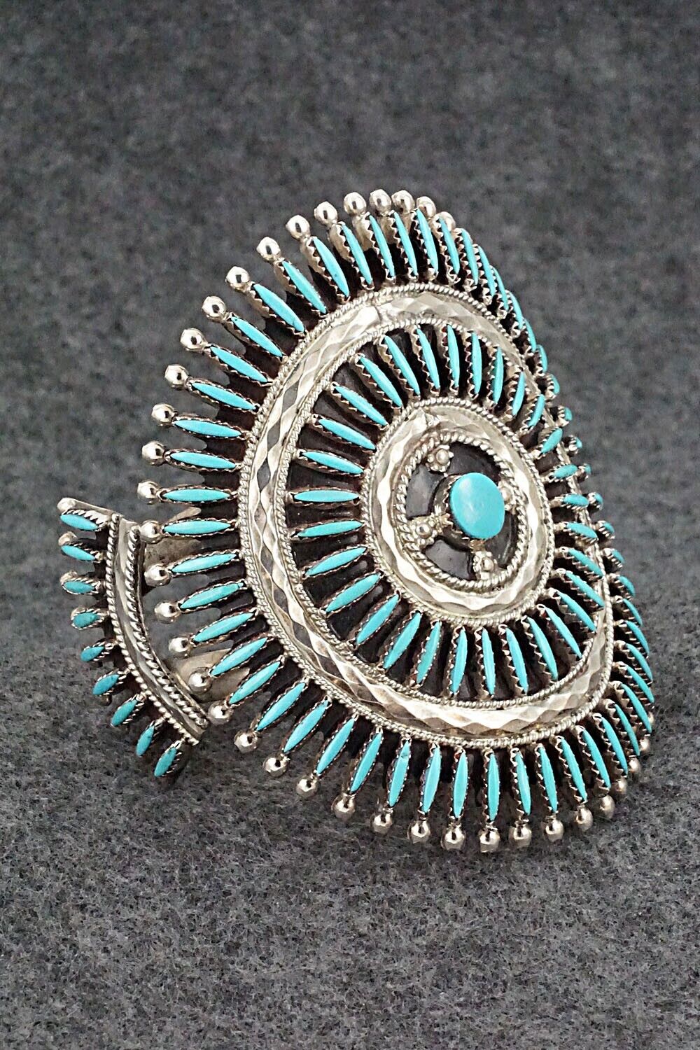 Turquoise & Sterling Silver Bracelet and Ring - Jack Etsate