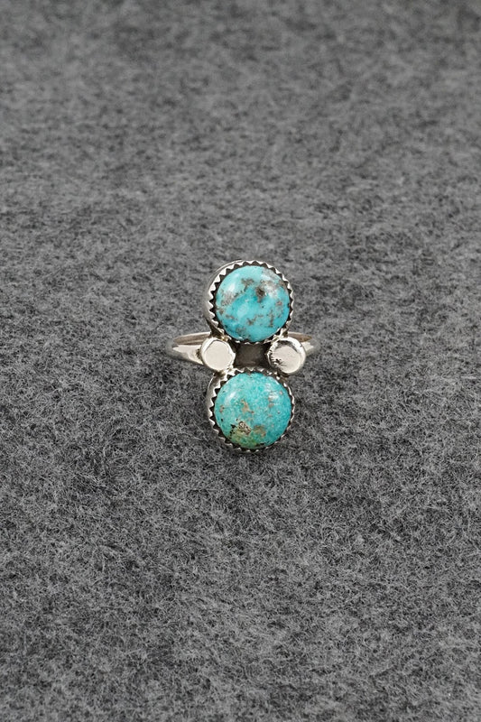 Turquoise & Sterling Silver Ring - Priscilla Reeder - Size 7