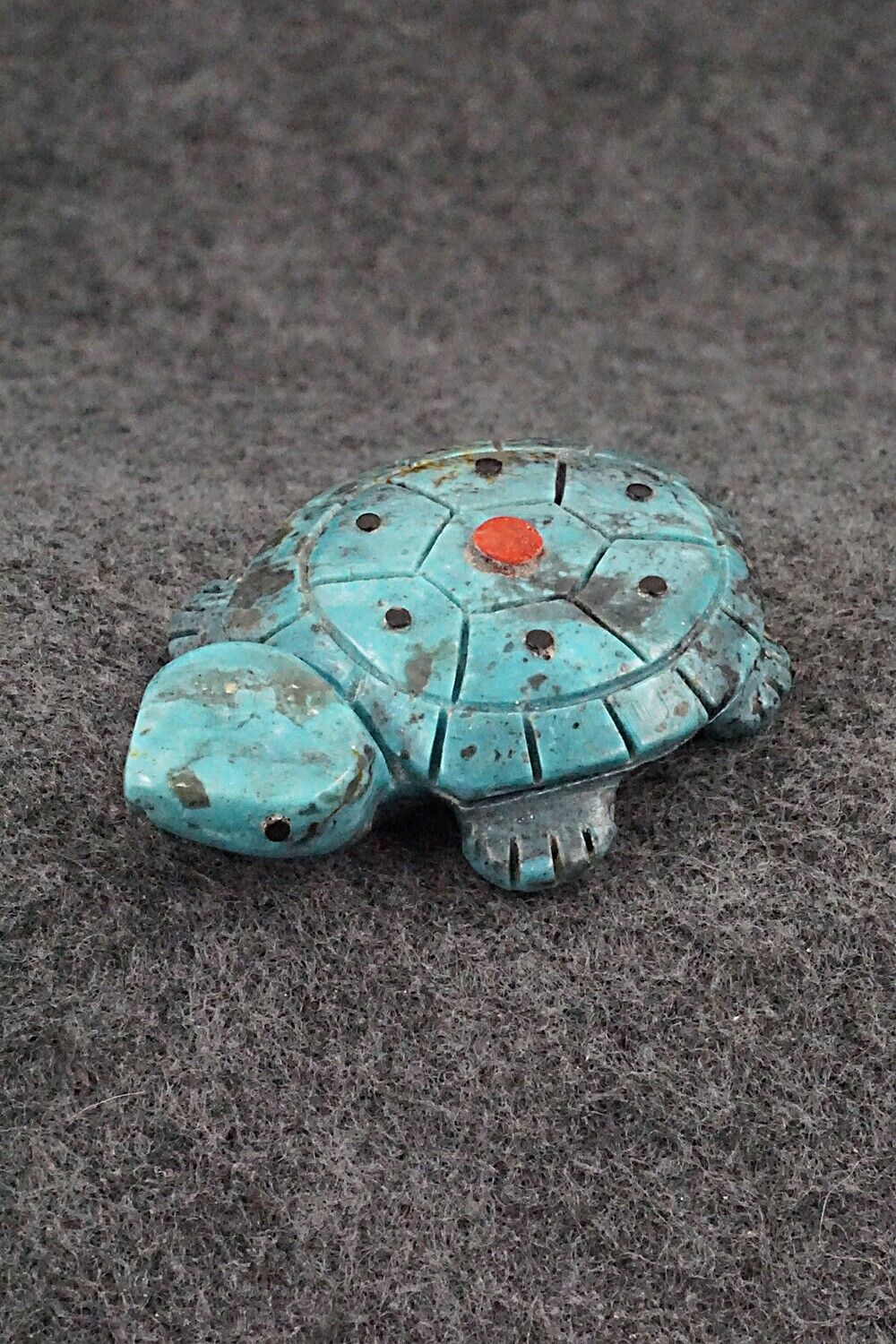 Turtle Zuni Fetish Carving - Reynold Lunasee