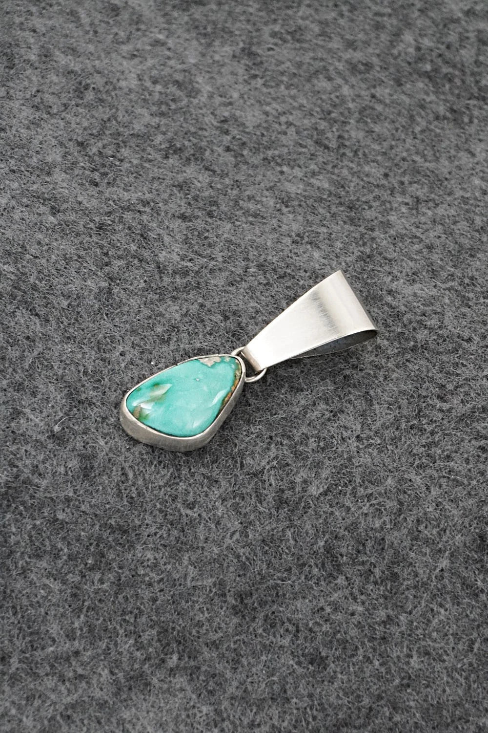Turquoise & Sterling Silver Pendant - Rosemary Saunders