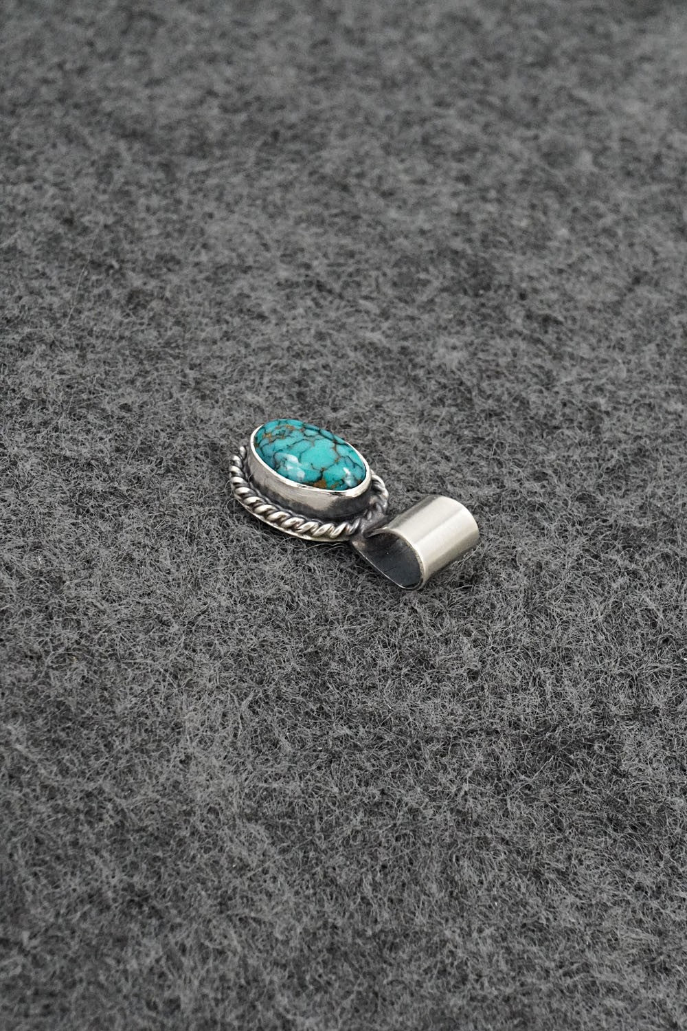 Turquoise & Sterling Silver Pendant - Rena Begay