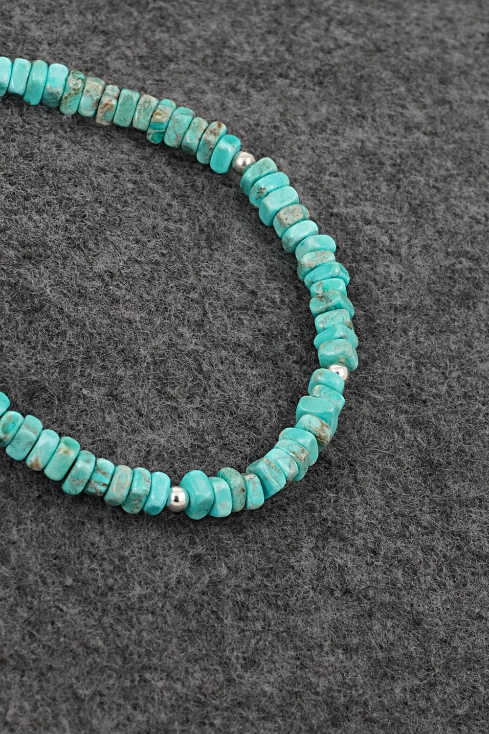 Turquoise & Sterling Silver Bracelet - Doreen Jake