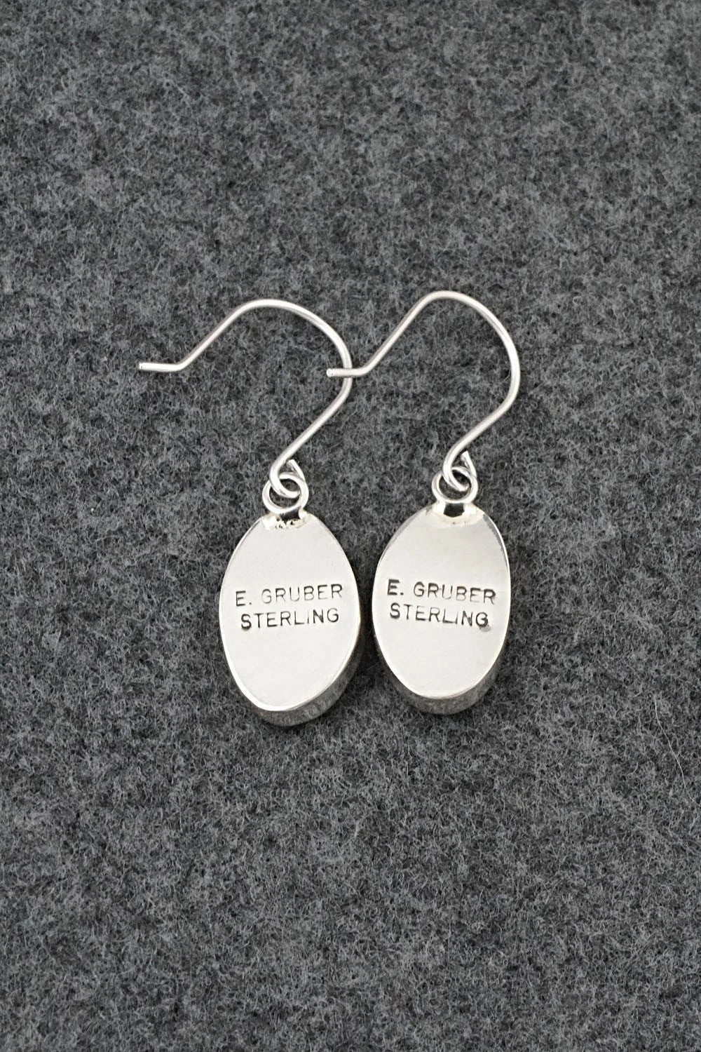 Turquoise & Sterling Silver Earrings - Eugene Gruber