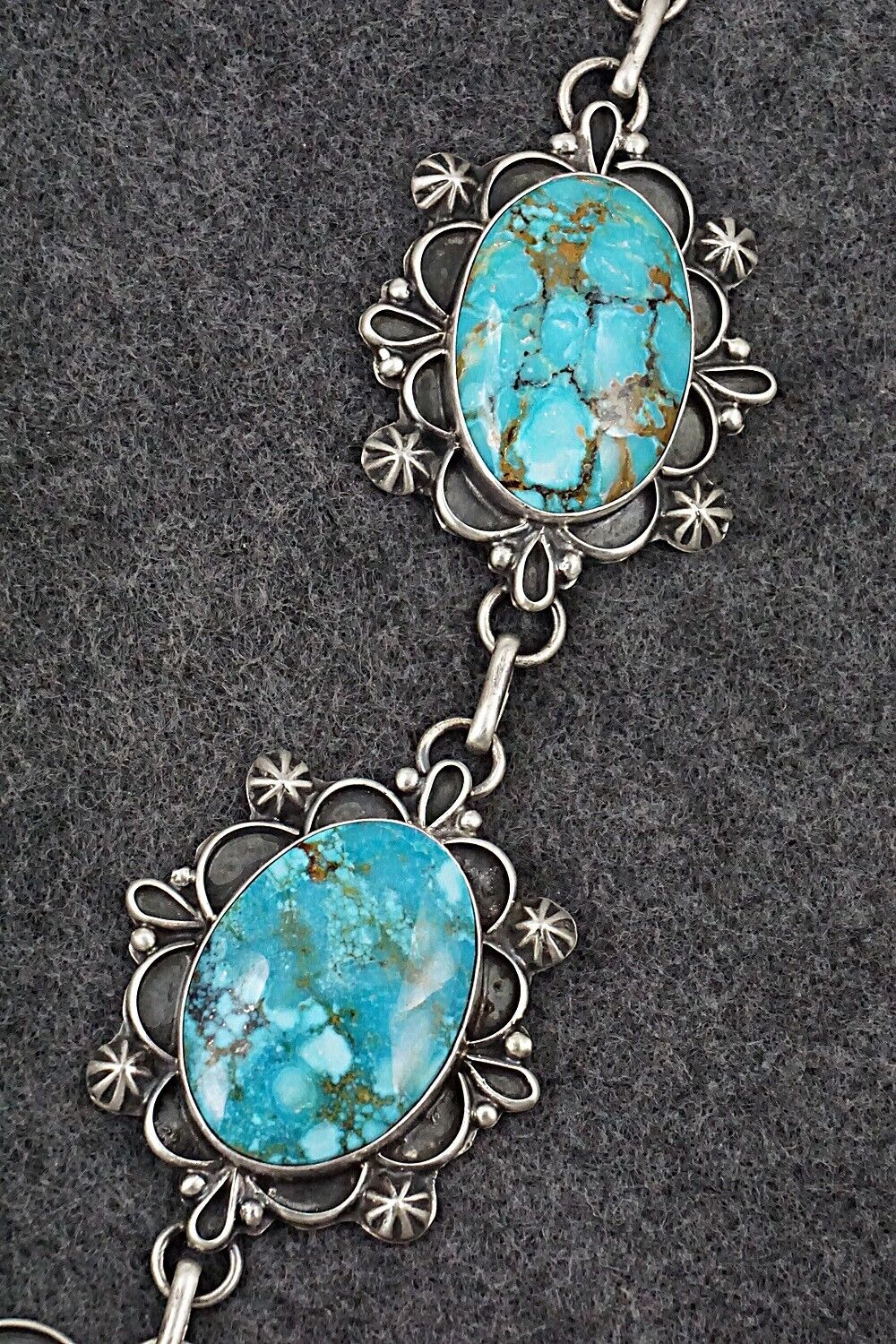 Turquoise & Sterling Silver Necklace and Earrings Set - Bob Becenti