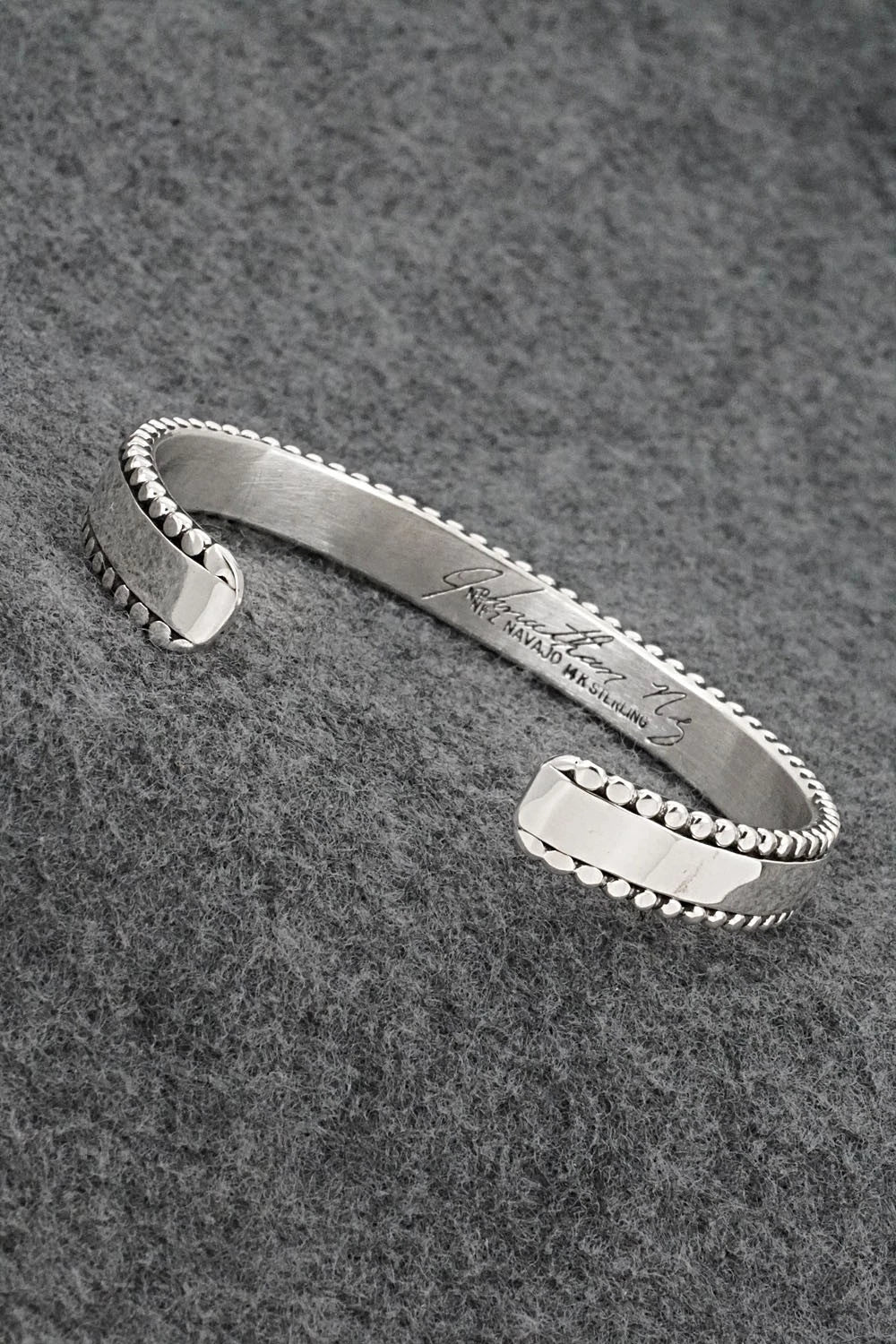 Sterling Silver and 14k Gold Bracelet - Jonathan Nez