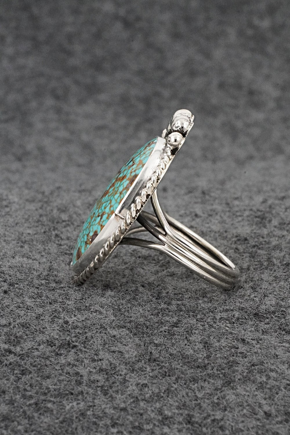 Turquoise & Sterling Silver Ring - Rena Begay - Size 8