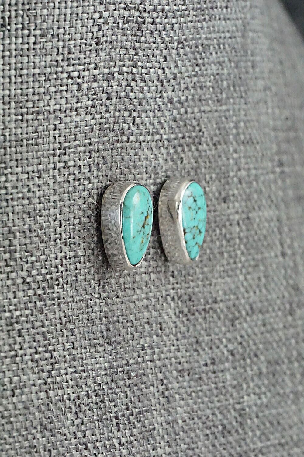 Turquoise & Sterling Silver Earrings - Marco Begaye