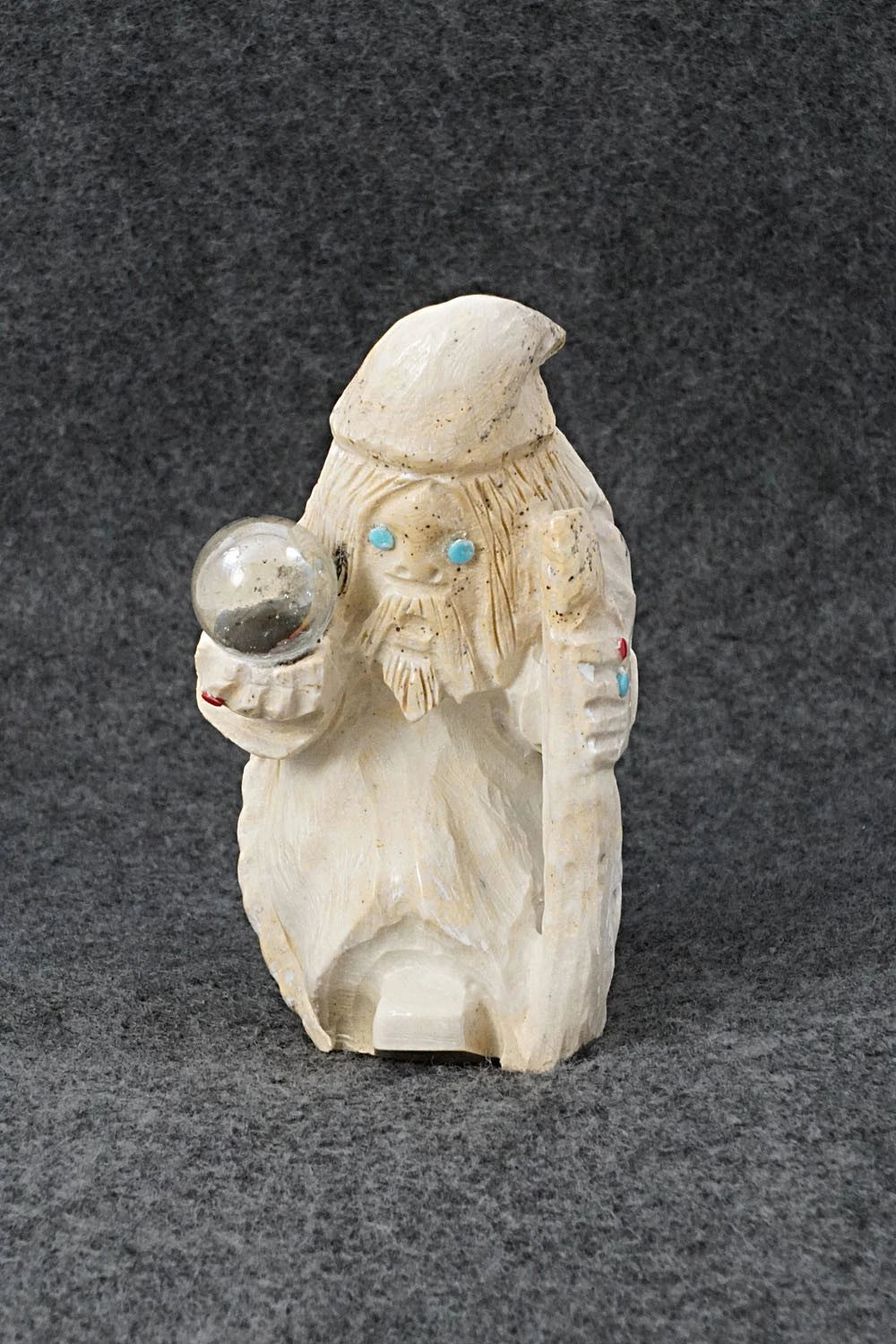 Wizard Zuni Fetish Carving - Derrick Kammasee