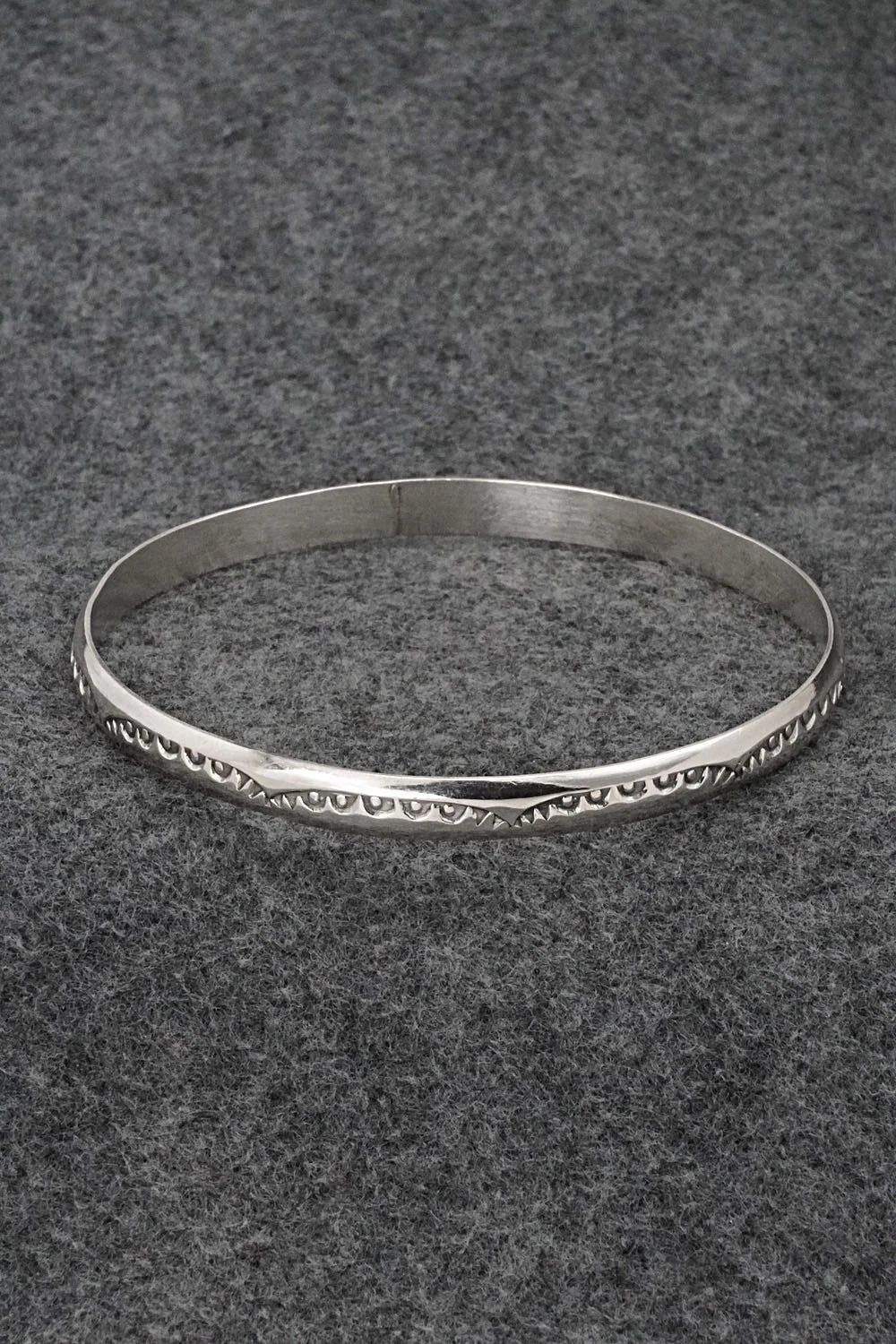 Sterling Silver Bangle Bracelet - Elaine Tahe