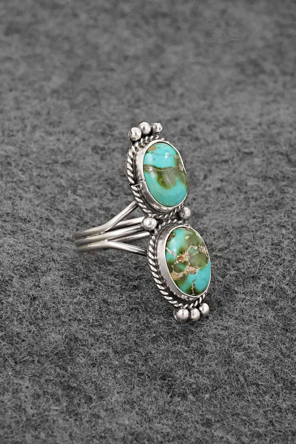 Turquoise & Sterling Silver Ring - Rena Begay - Size 7