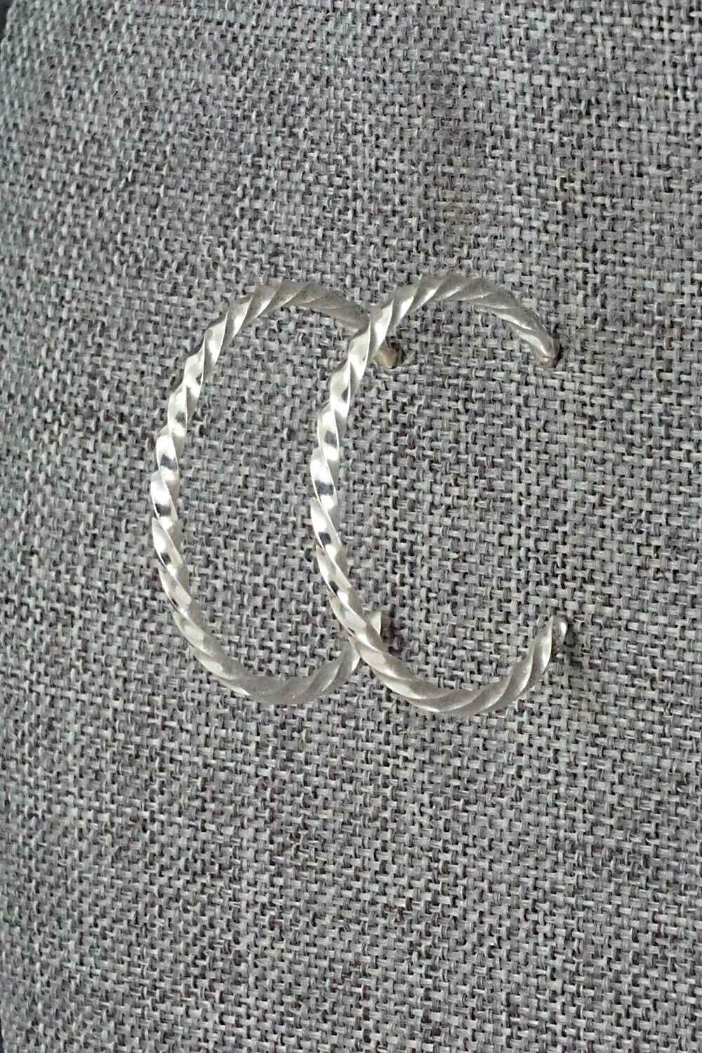 Sterling Silver Hoop Earrings - Elaine Tahe