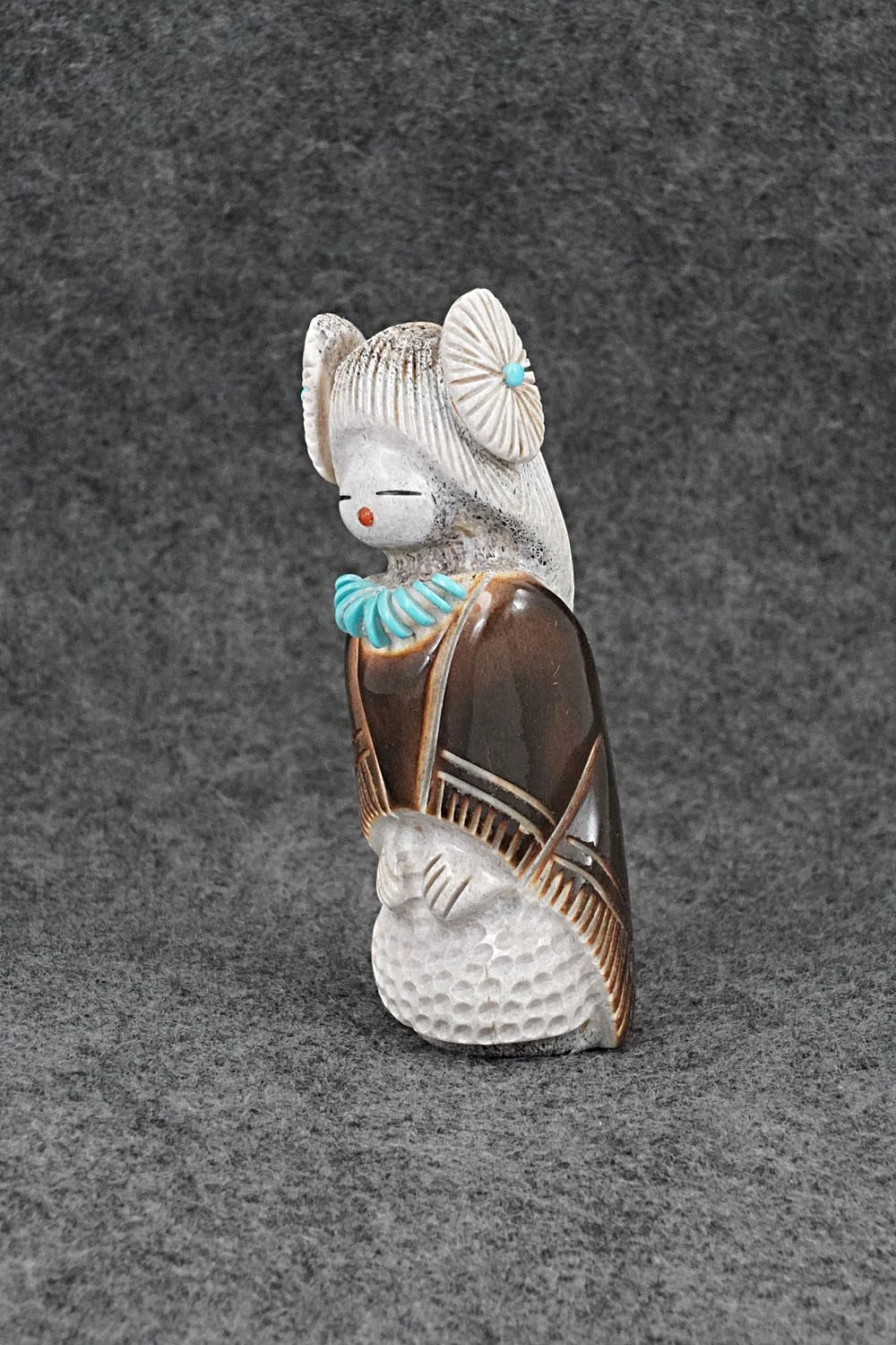 Corn Maiden Zuni Fetish Carving - Claudia Peina