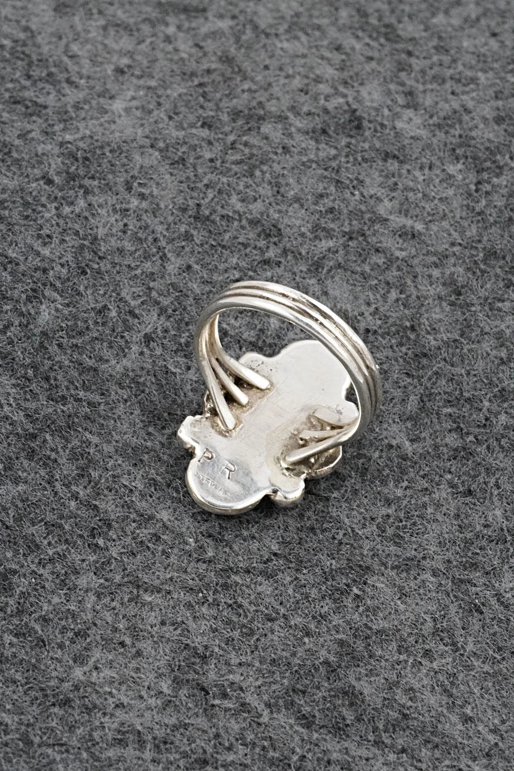 Multi-Stone & Sterling Silver Ring - Priscilla Reeder - Size 7.5